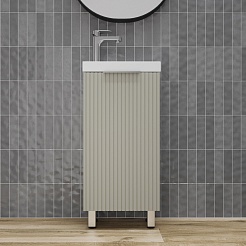 Style Line Тумба под раковину Соло 40 серая галька – фотография-2